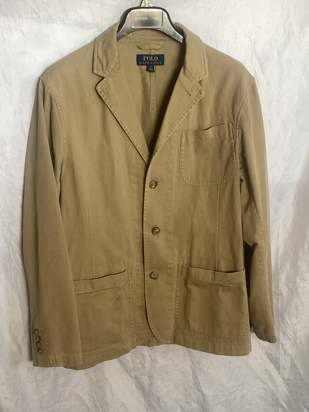 Polo by Ralph Lauren Men's Khaki Cotton Blazer